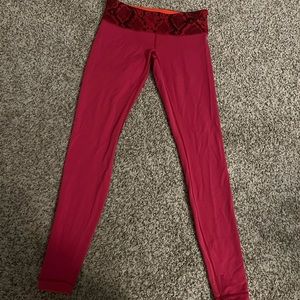 Red lululemon pants